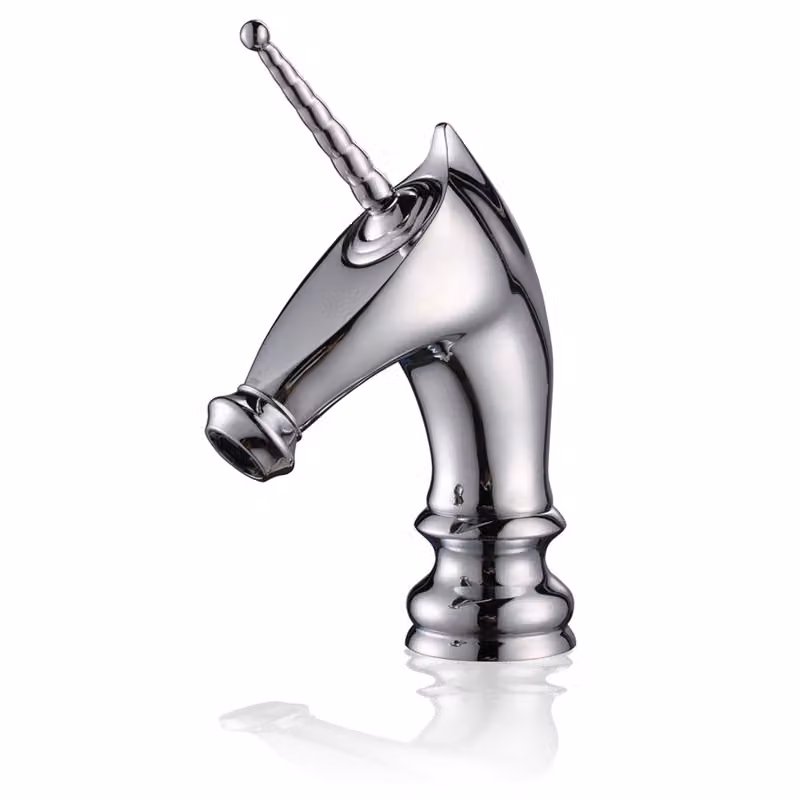 LAUFERI UNICORN miscelatore per lavabo freestanding argento