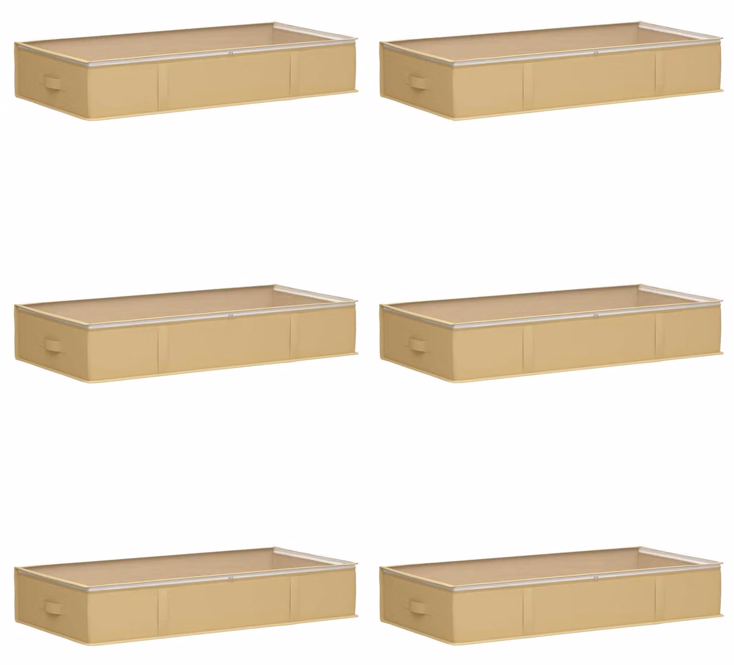 Scatola di stoccaggio con finestra trasparente in alto 6 pcs