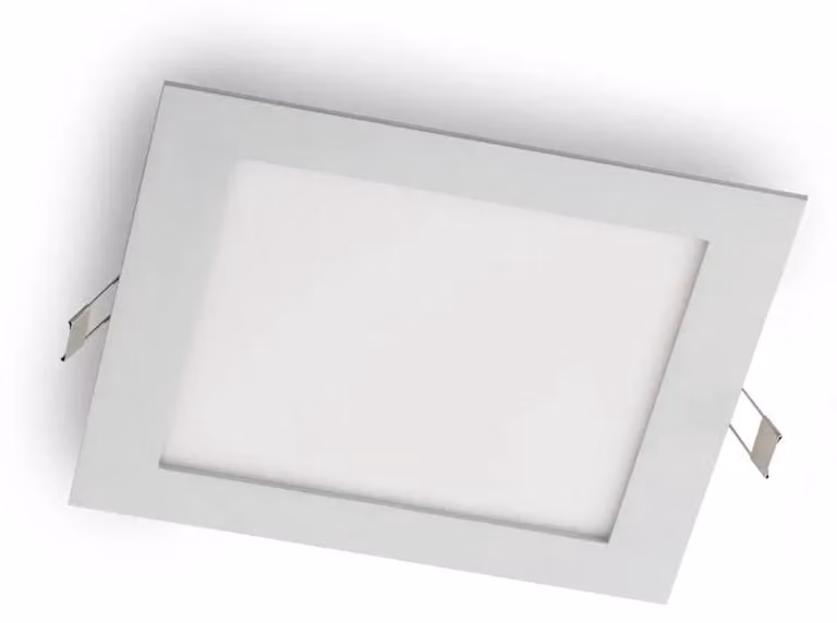 ARELUX XFLAT REC. Pannello quadrato, 22W, 220-240V AC, 3000K, CRI 83, IP40, 110°, MWH