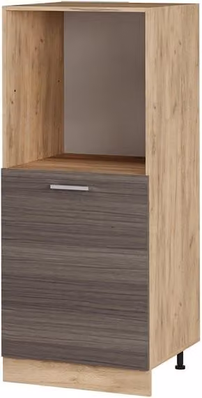 Mobile per forno da incasso R-Line Grigio nobile/Rovere dorato 60 cm Vicco