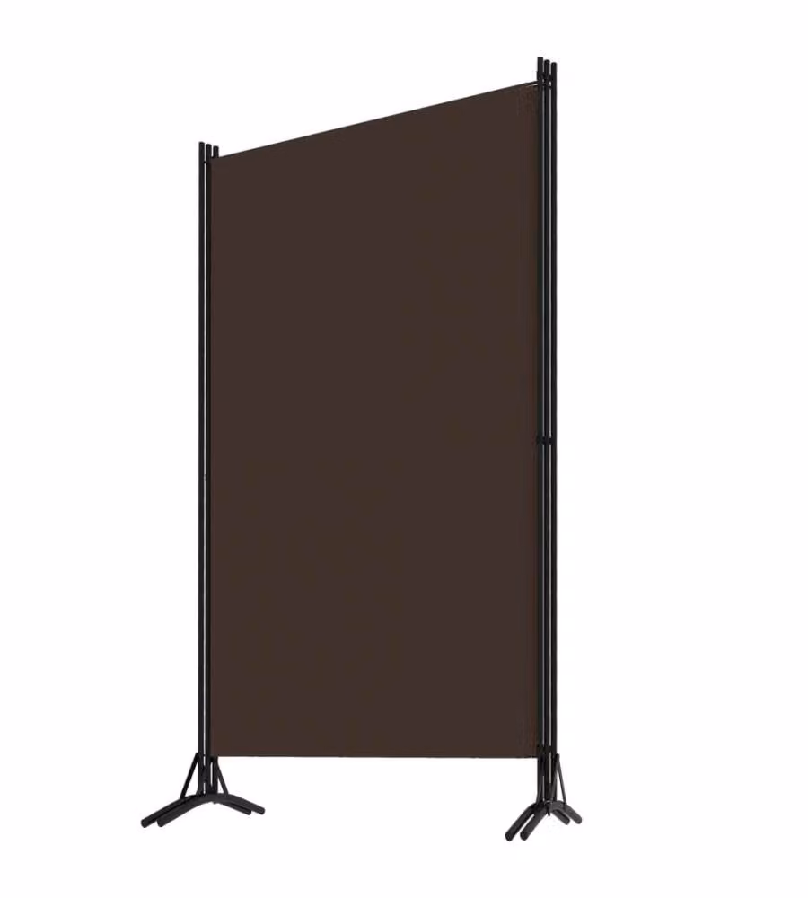 vidaXL Paravento a 3 Pannelli Marrone L: 260 cm, H: 180 cm – 2
