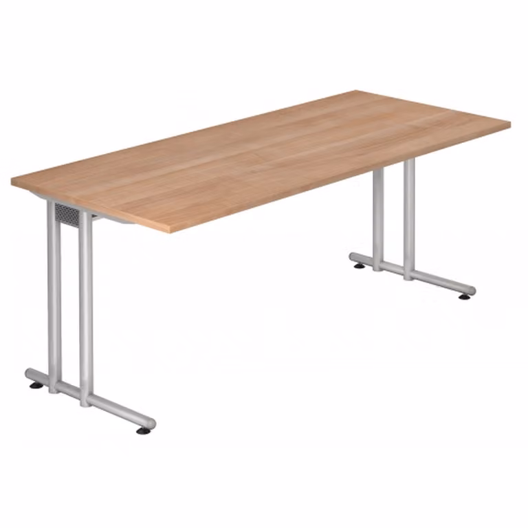 HAMMERBACHER NS19 Schreibtisch nussbaum rechteckig