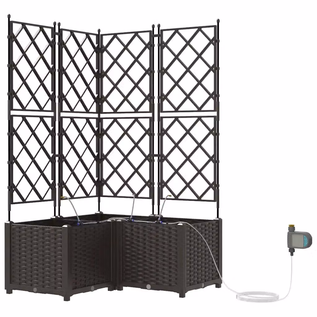 Set di 3 fioriere da esterno vidaXL in acciaio marrone per il tuo giardino – 2