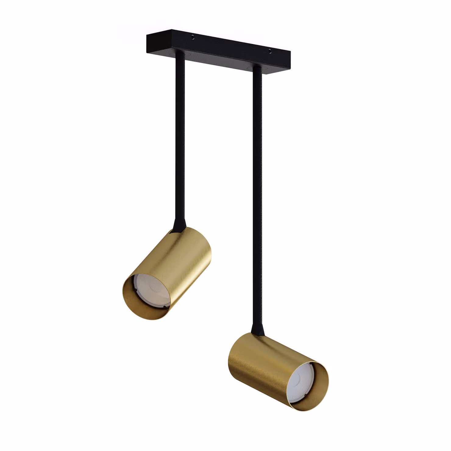 Faretto spot MONO nero-ottone 2xGU10x10W in metallo, dimensioni: 41x31x7 cm, IP20, Nowodvorski Lighting