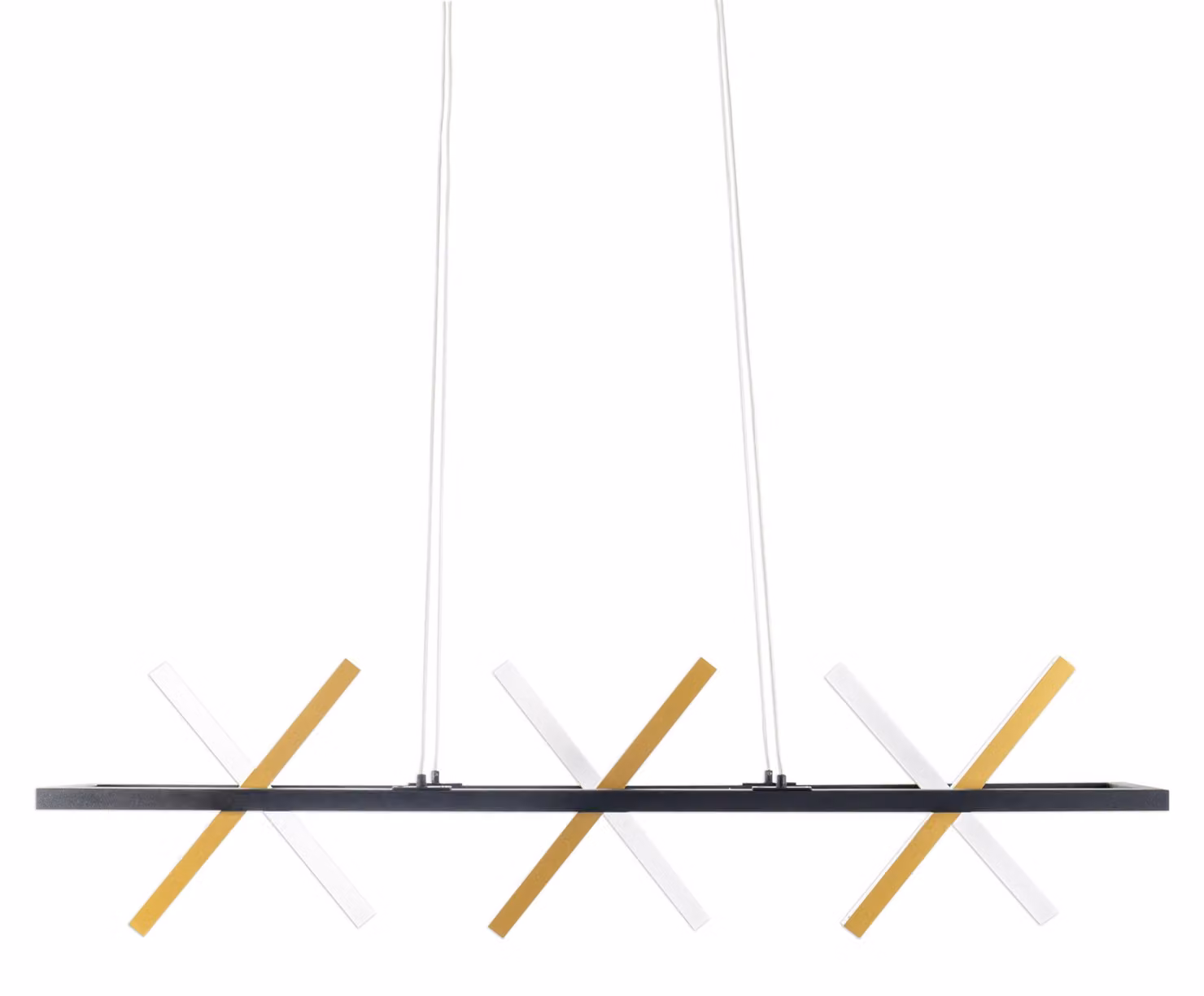 Lampada a sospensione a LED, metallo, oro, L 100 cm