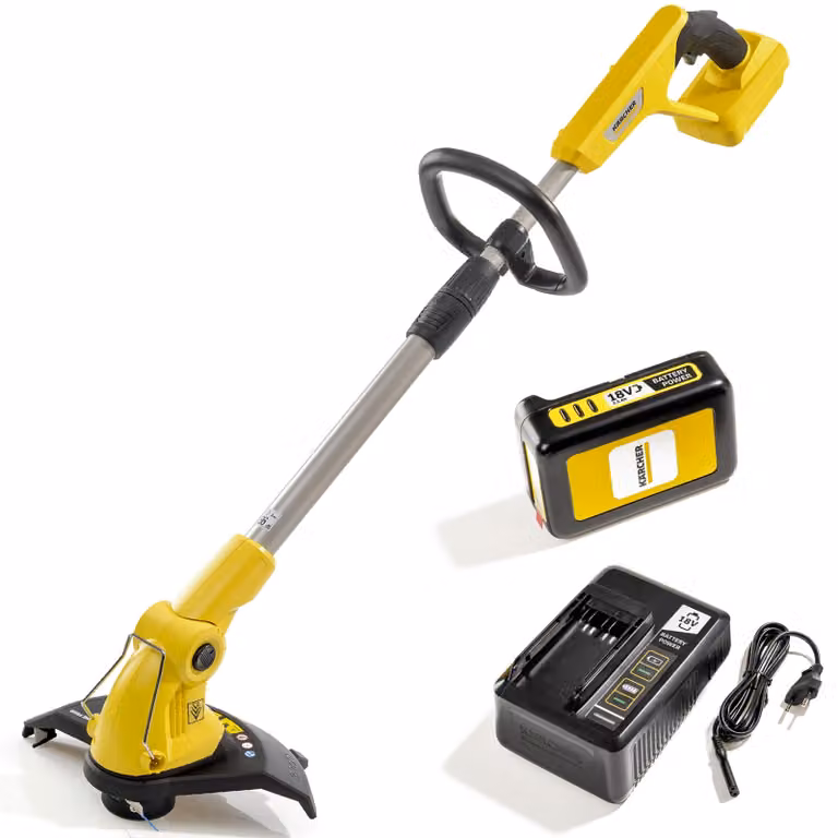 Tagliabordi a batteria Kärcher 18 V LTR 18-30, decespugliatore inclinabile, batteria e caricabatterie inclusi