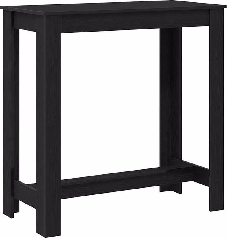 Tavolo da bar Rovere Nero 102 x 50 x 103.5 cm Legno multistrato
