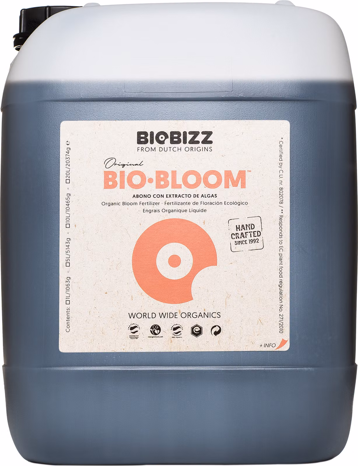BioBizzBloom, integratore per la fioritura, 10 litri