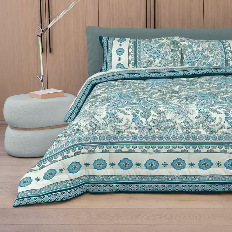 SAMARCANDA Trapunta - Taglia: 2 piazze,Colore: SAMARCANDA - GREY GREEN