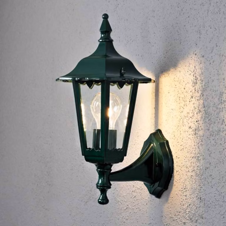 Konstsmide Applique da esterni FIRENZE, Verde, Vetro, Campagna / Rustiche, Applique da esterni