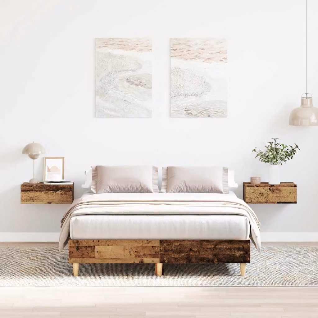 vidaXL Giroletto in Legno Antico Marrone con Doghe in Legno L: 138 cm, P: 25 cm, H: 193 cm