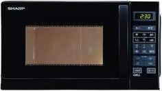 Forno a microonde combinato Sharp R-742BKW con Grill, 25 L, 900 W, Classe A, colore Nero