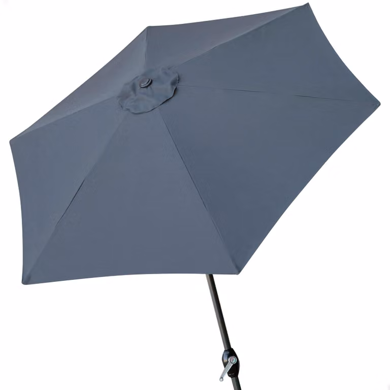 Ombrellone esagonale con palo in alluminio, altezza 300 cm, colore antracite