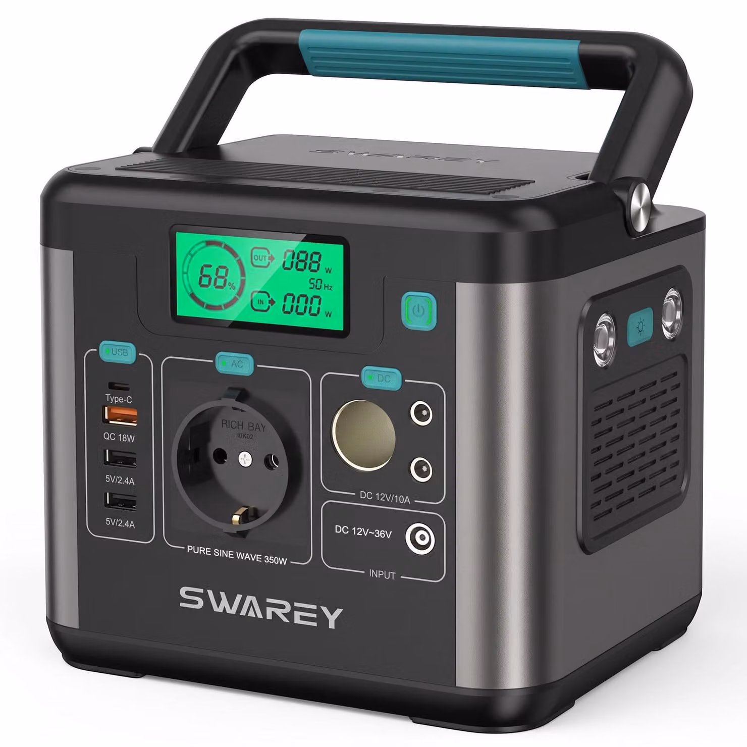 Stazione di ricarica portatile S160 MAX power station,generatore solare 333Wh,accumulatore solare CA 350W(700W picco), gruppo elettrogeno di emergenza
