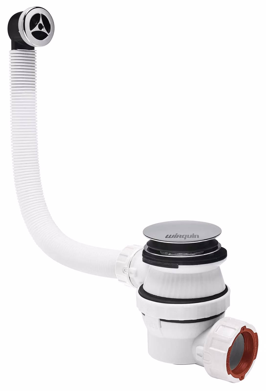 Wirquin 30721533, kit completo per lavabo XS Pure Quick Clac con troppolo