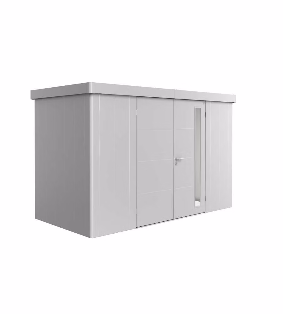 Casetta Neo 1D doppia porta, argento metallico
