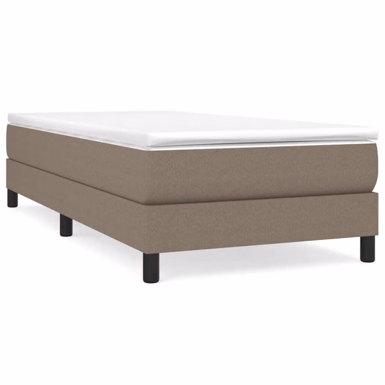 Struttura Letto a Rete a Molle Tortora 90x200 cm Tessuto