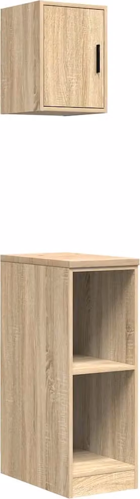 Armadi da Garage 2 pz Rovere Sonoma in Legno Multistrato