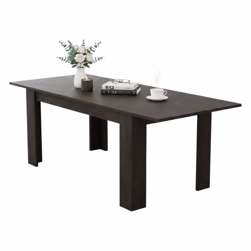 DMORA Marene Tavolo Allungabile Rettangolare Antracite L: 200 cm, P: 90 cm, H: 75 cm – 2
