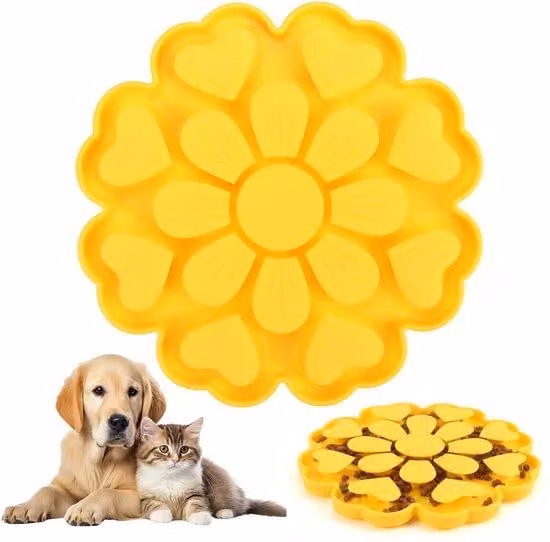 Ciotola in silicone per cani e gatti, con sistema a ventose, silicone antiaderente.