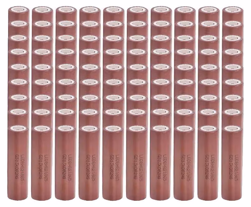 Batterie ricaricabili, capacità 3000mAh, corrente di scarica 30A, modello HG2-3000mAh, quantità: 90 pezzi