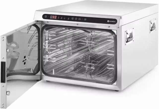 Forno a bassa temperatura HENDI in acciaio inox e metallo, nero e argento