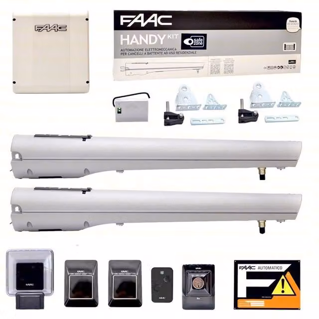 FAAC HANDY S418 KIT AUTOMAZIONE CANCELLO BATTENTE CANCELLI ANTE ANTA BATTENTI 24