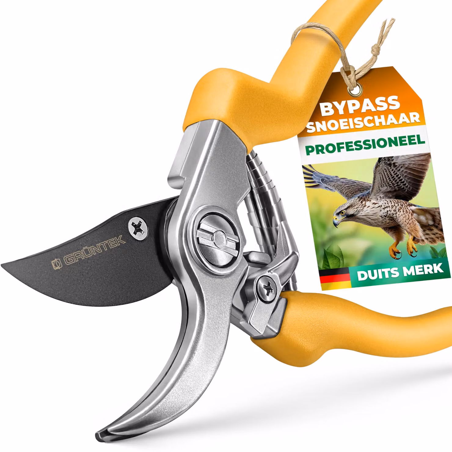 Forbice da potatura bypass ergonomica con lama rivestita in teflon da 48 mm
