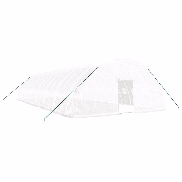 Serra con Telaio in Acciaio Bianco 84 m² 14x6x2,85 m
