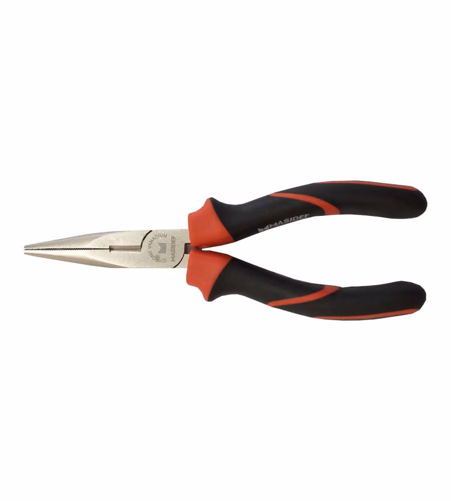 Pinza becchi semitondi dritti cromo vanadio 200 mm