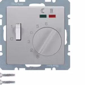 Berker 20346084 Base M Z-ST, REGKNF U 2 LN Q1 Alluminio verniciato