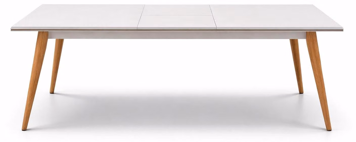 Tavolo da pranzo bianco in legno Tavolo da cucina Tavolo di design Mobili per la sala da pranzo