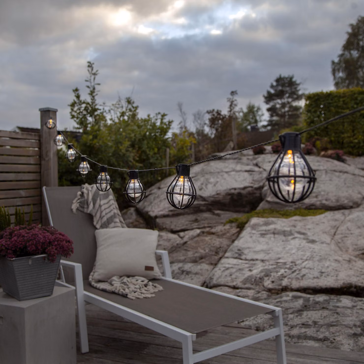 Gabbietta LED 'Cage', 8 pezzi, chiaro