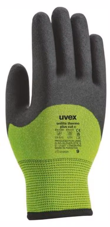 Guanti protettivi uvex unilite thermo plus cut, taglia 9, confezione da 10 pezzi