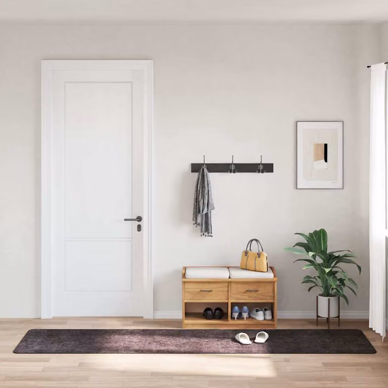 vidaXL Tappeto Lavabile Antracite in Poliestere, Assorbente e Minimalista, L 80 cm x P 300 cm