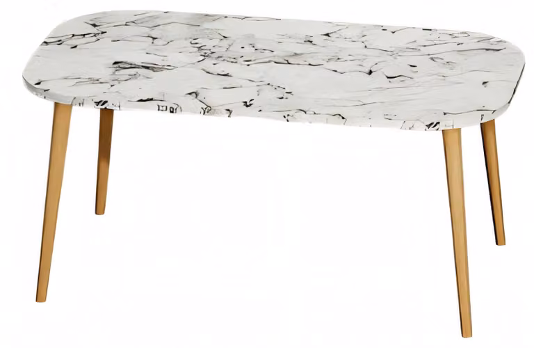 Moderner weißer Couchtisch aus Holz