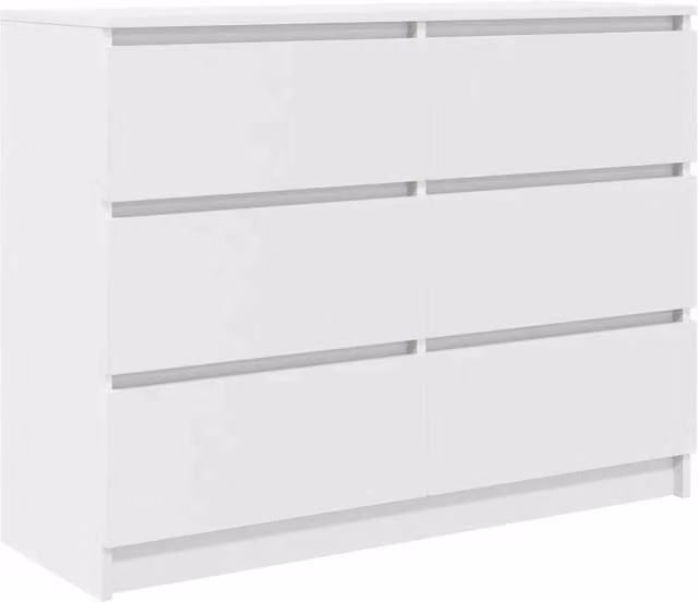 Credenza | Madia | Buffet da pranzo | Armadio da pranzo Bianca 100x35x76 cm in Legno Multistrato