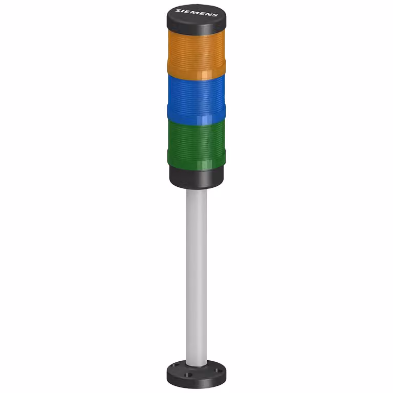Colonna di segnalazione Siemens completa, gialla, blu, verde, con LED integrato 24 V CA/CC 8WD44235AK050AE0