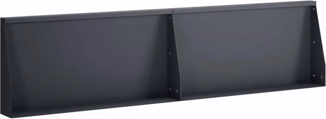 Set di 2 muri di contenimento e aiuole rialzate vidaXL in acciaio color antracite L: 80 cm, P: 12 cm, H: 50 cm