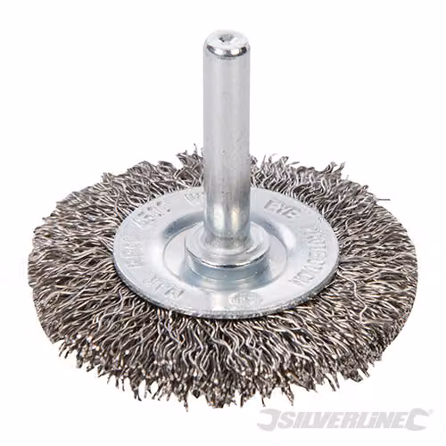Silverline 828396 Spazzola rotonda in acciaio inossidabile