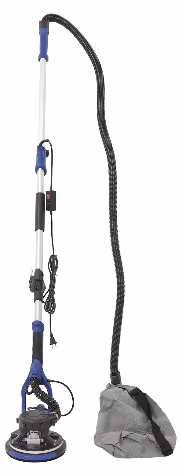 Levigatrice a soffitto e a parete elettrica, con sistema di aspirazione della polvere, velocità variabile, colore blu