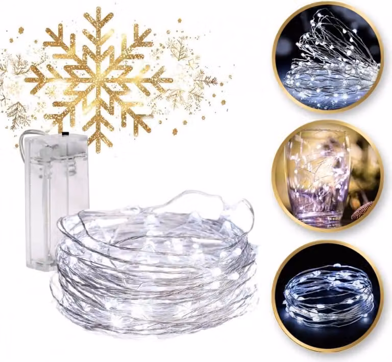 Luci LED per interni su filo 20 pezzi LAMPADA BIANCO FREDDO25B