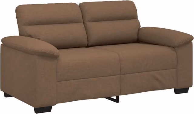 Divano | Divano da soggiorno | Sofa a 2 Posti Marrone 160x81x84 cm in Tessuto
