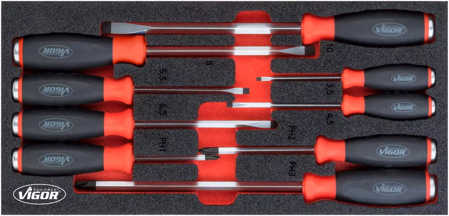 Set di cacciaviti VIGOR V5068 393 mm 188 mm 35 mm
