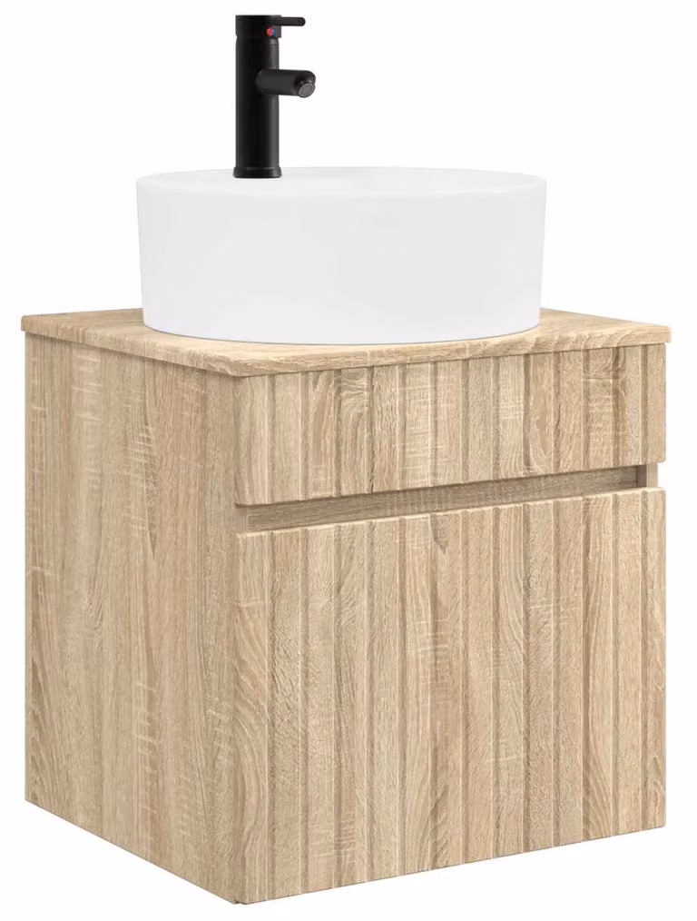 Mobile lavabo da parete Rovere Sonoma 49 x 44,5 x 65 cm