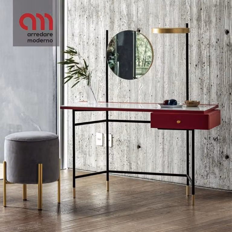 Scrittoio Vanity Bontempi Casa in acciaio
