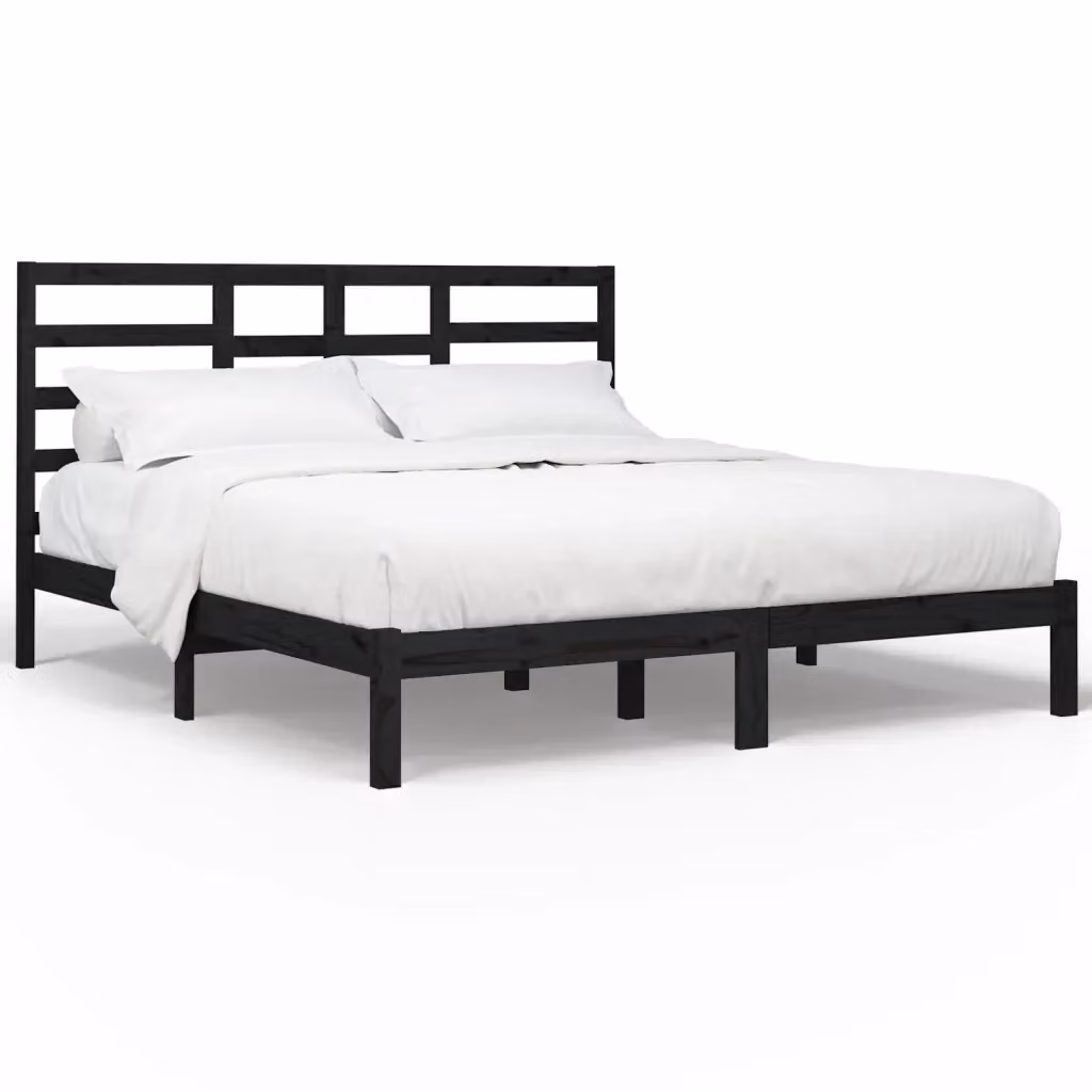 Giroletto Nero in Legno di Pino Massello MERCATOXL L/P: 200 x 200 cm – 2