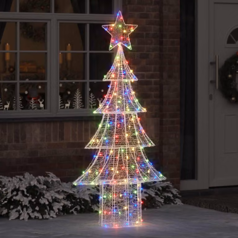 Maison Exclusive - Albero di Natale con 240 luci LED, multicolore, 180 cm, in acrilico