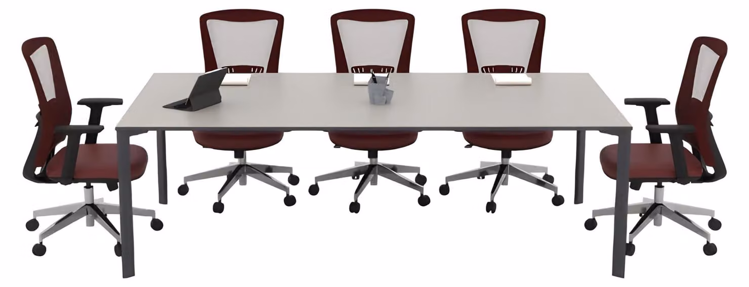 Moderner Konferenztisch Designer Grauer Bürotisch Besprechungstisch