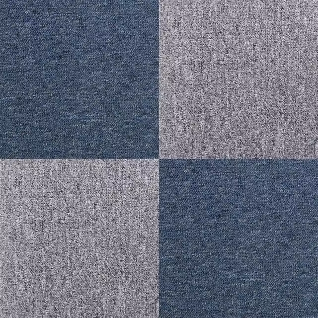 Moquette a quadrotte autoposanti MonsterShop moderne a tinta unita, disponibili in blu o grigio, L/P: 50 x 50 cm, confezione da 20 pezzi per 5mq